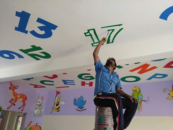 Nursery class room painting